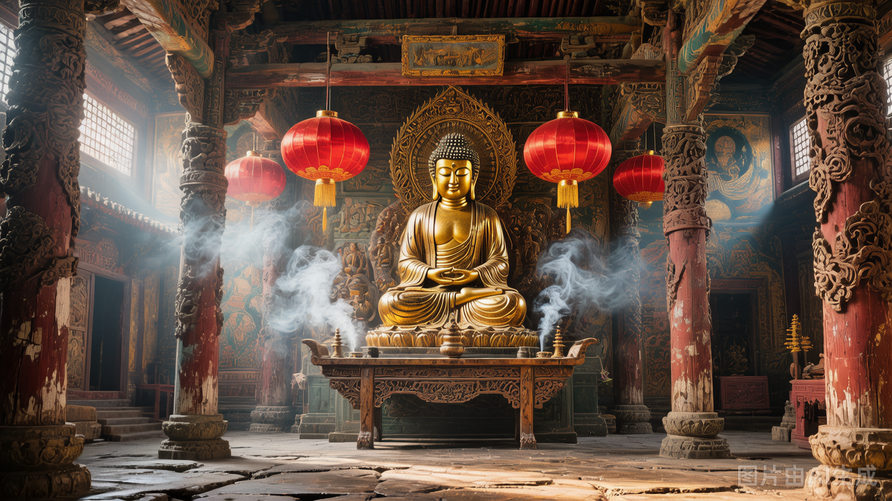 Buddhist temple in Sichuan China