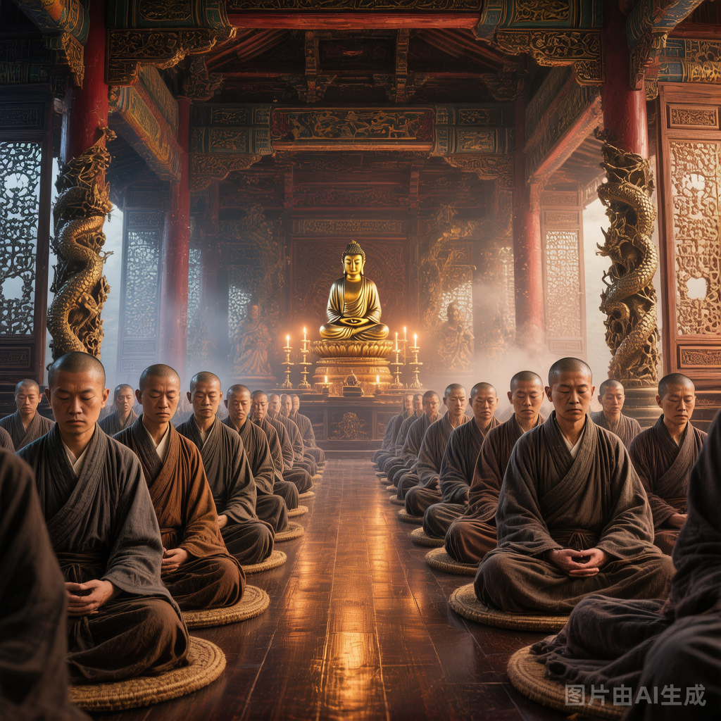 Zen Buddhist meditation retreat Sichuan